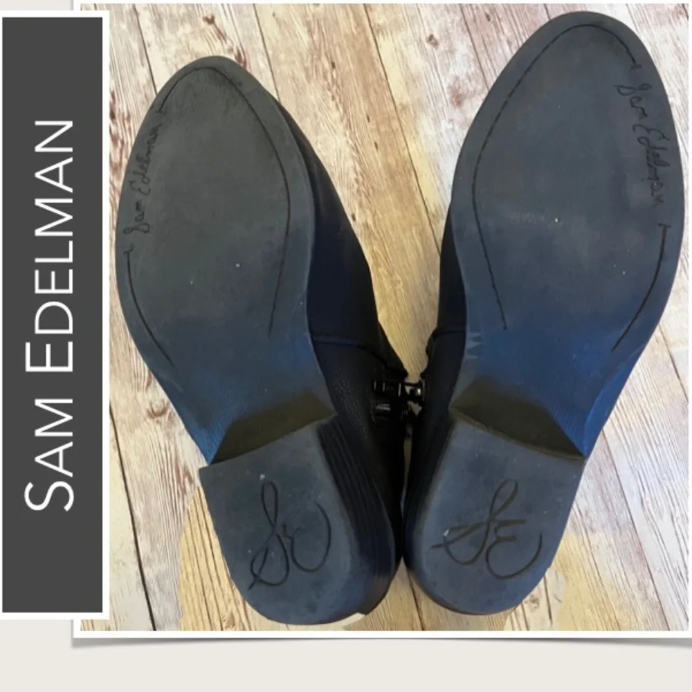 Sam Edelman Black‎ Ankle Boots Inside Zipper Closure